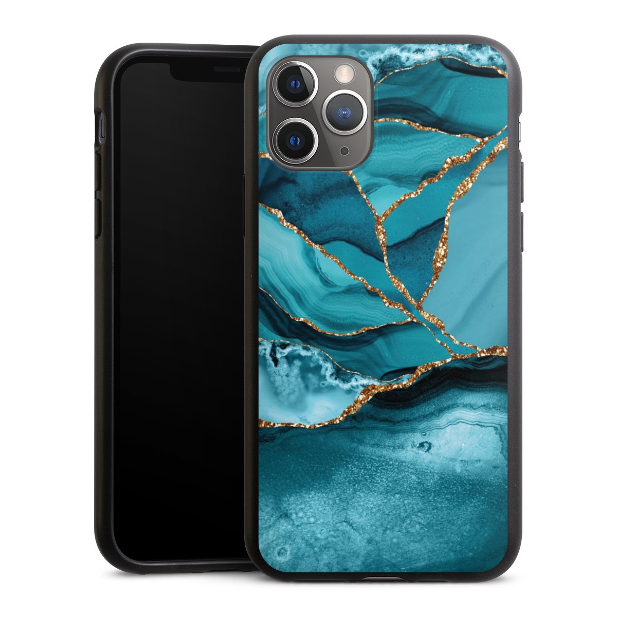 Eisblaue Marmor Landschaft
